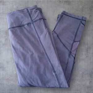 Lululemon Women’s Size 6 Navy Blue Pull On Pockets Active Gym Yoga Leggings